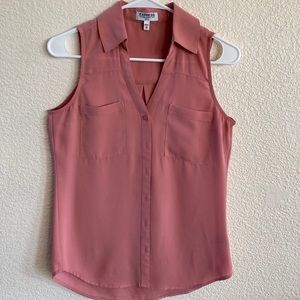 Express Portofino Slim Fit Sleeveless - Peach